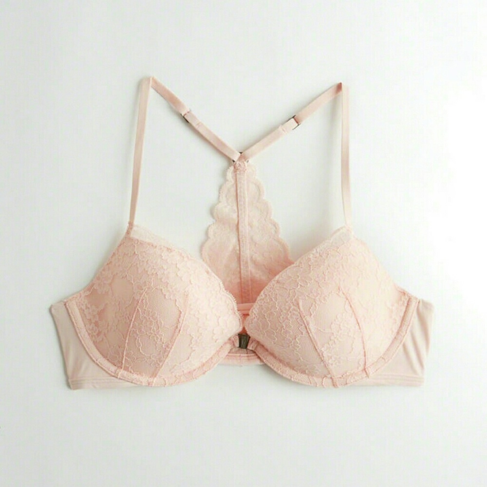 gilly hicks/hollister light pink bra